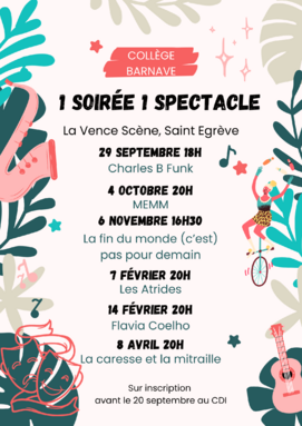 Affiche Annonce programmation de concert de musique Coloré Illustration Organic Floral Festif Bleu et Blanc Rose(1) (1).png